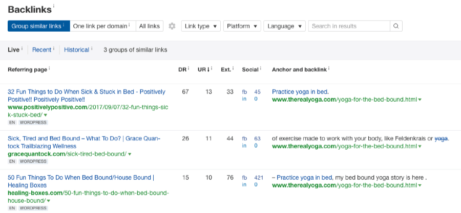 practice yoga in bed backlinks