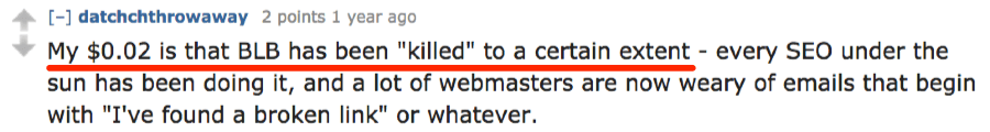 reddit broken link building comment 3